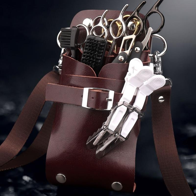 Парикмахерская сумка-кобура для инструментов, регулируемый поясной ремень, чехол-держатель для ножниц, съемная сумка для инструментов пет-стилиста