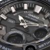 Casio World Time Telememo Analog Digital Quartz Watch AEQ-120W-1BV Men's Black Reverse LCD Overseas Model