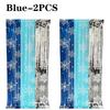 1-10PCS Snowflake Tinsel Curtain Christmas EveParty DecorationMetallic Foil Fringe Backdrop for BirthdayWeddingPhotography Props
