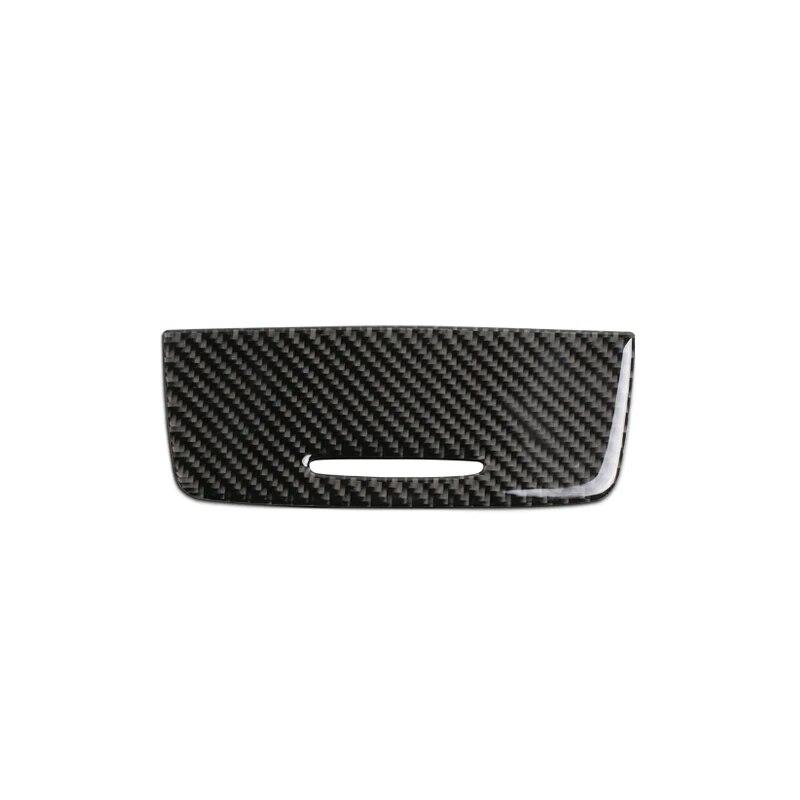 Real Carbon Fiber Car Interior Center Console Cigarette Light Cover Trim Sticker For BMW 3 Series E90 E92 2005-2012 Accessories