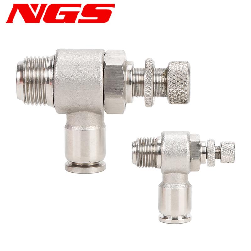 SUS 304 Stainless Steel Pneumatic Hose Fitting PC PCF PL PE PU 8mm Full Metal Quick Release Pipe Connector Joint 1/2 1/8 1/4 3/8 Engine Gaskets 6