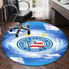 1PC round rug Ba-hia Sports Club Emblem Printed Round Area Rug ,Rug For Home Office, Round Chair Rug, Decorative Carpet Fan gifts Christmas gift