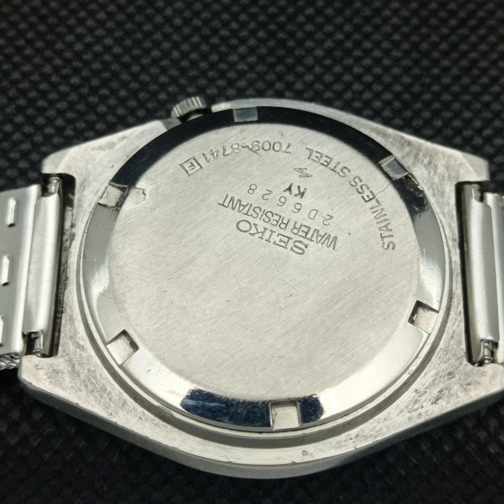 USED VINTAGE SEIKO 5 AUTOMATIC 7005A JAPAN MENS D/D SILVER WATCH 603-a313762-9 SKU603-a313762