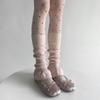 Y2K Knitted Foot Cover Ballet Style Women Leg Warmers Foot Cover Mid-tube Socks  Student