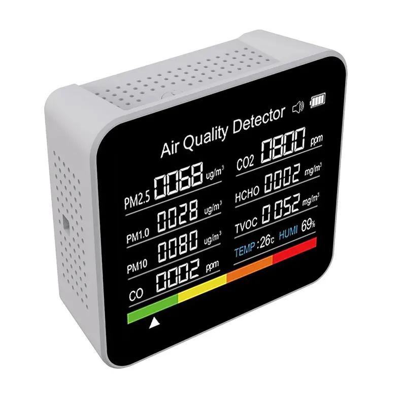 9 in 1/13 in 1/14 in 1 Tuya WIFI Air Quality Monitor CO Detector Real Time Monitoring Home Air Test Kits APP Control CO2 Meter