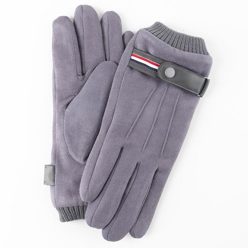 Warm Mens Split Finger Fleece Gloves With Touchscreen Compatibility For Winter