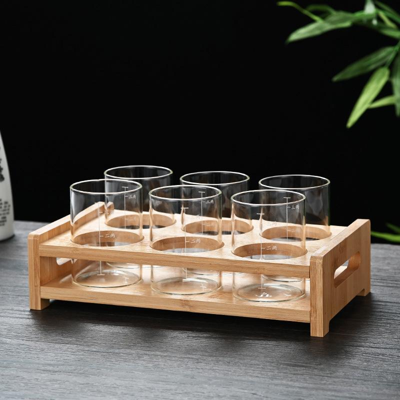 Двухлитровый стакан для байцзю с делениями, бытовой боросиликатное стекло, большой диспенсер для вина, набор для вина, 2 литра, 3 литра, стакан для крепких напитков