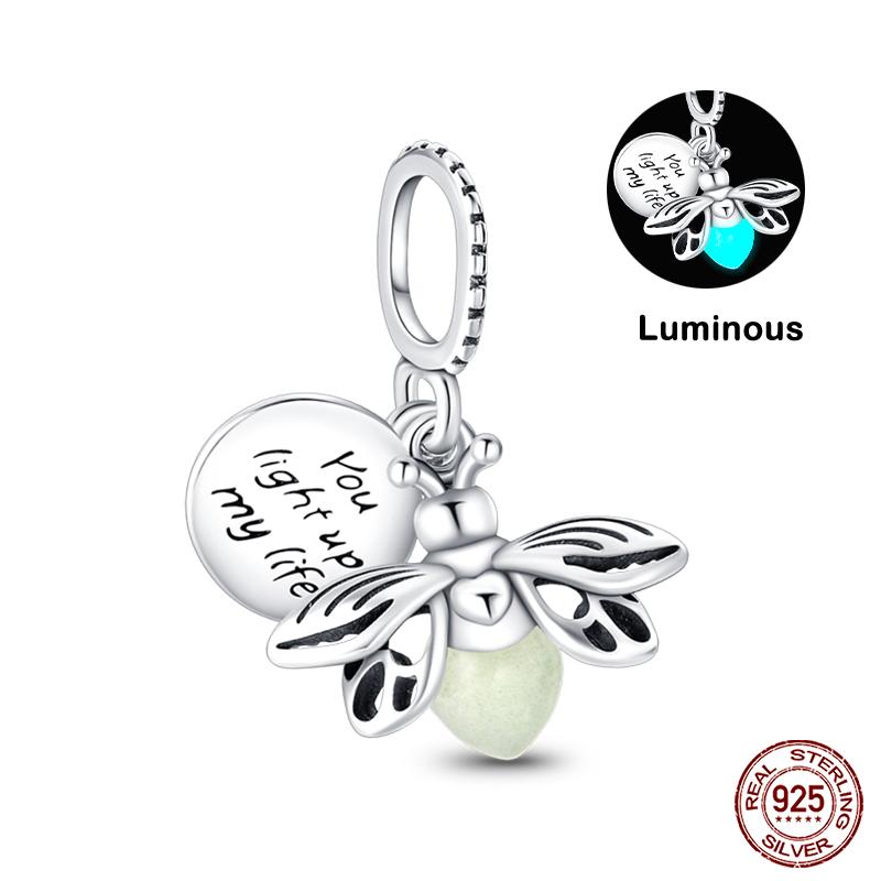 Оригинальные бусины-шармы серии Magic Color Chameleon Luminous из стерлингового серебра 925 пробы, подходящие для браслета, сделай сам, ювелирные изделия, подарки