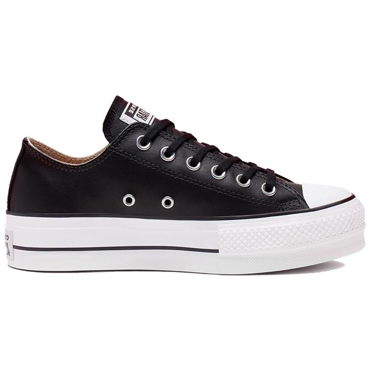 Converse Womens All Star Lift Clean Ox 'Black' (women's sizes) Black / White Canvas Shoes 561681C