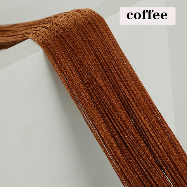 Многоцветные нитяные шторы 1x2 м для двери гостиной, стены, окна, панель с кисточками, шторы для спальни, оконная занавеска, украшение