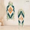 Women Plus Size Hooded Two Piece Set Long Sleeve High Low Printed Top And Fitted Pants