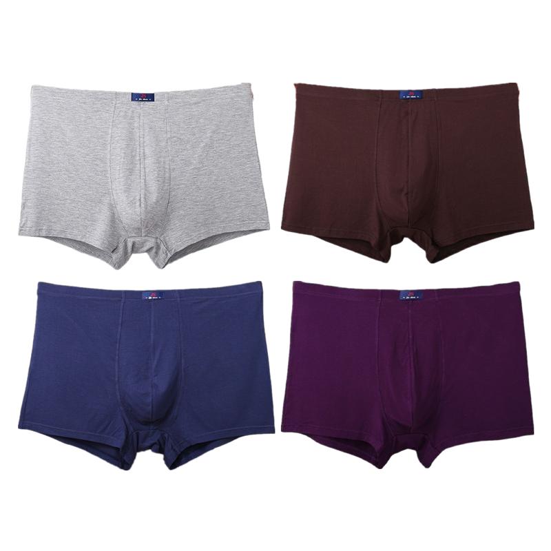 4Pcs Big Size Boxer Briefs Men's Panties Big Size Underwear Man Underpants L XL 2XL 3XL 4XL 5XL 6XL