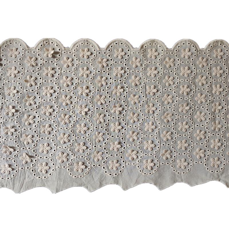 1 метр/лот 33 см шириной хлопчатобумажная нить трехмерная вышивка кружево домашний текстиль женская одежда юбка отделочные аксессуары