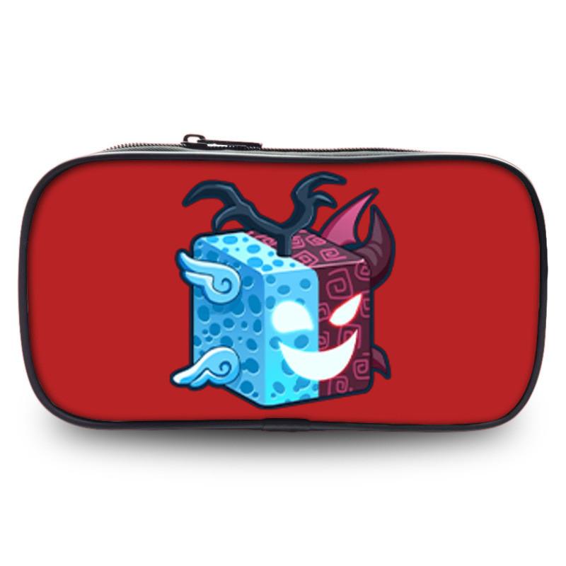 Прочный полиэстеровый пенал Blox Fruits Roblox для студентов с большой вместимостью