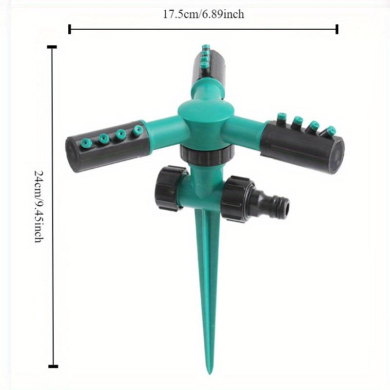 Регулируемый шипованный рокерный ударный дождеватель для сада, сельского хозяйства, полива, полива газона, вращающаяся струя на 360 градусов
