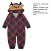Christmas Family Matching Pajamas Set Elk Snowflake Print Long Sleeve Loungewear Full-Body Jumpsuit for Christmas Holidays And Family Gatherings