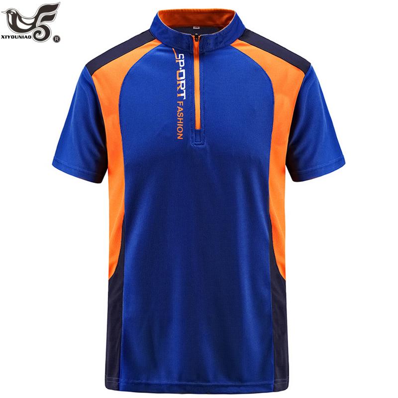 Мужская рубашка поло Мужская летняя дышащая рубашка с коротким рукавом Бренды трикотажные изделия