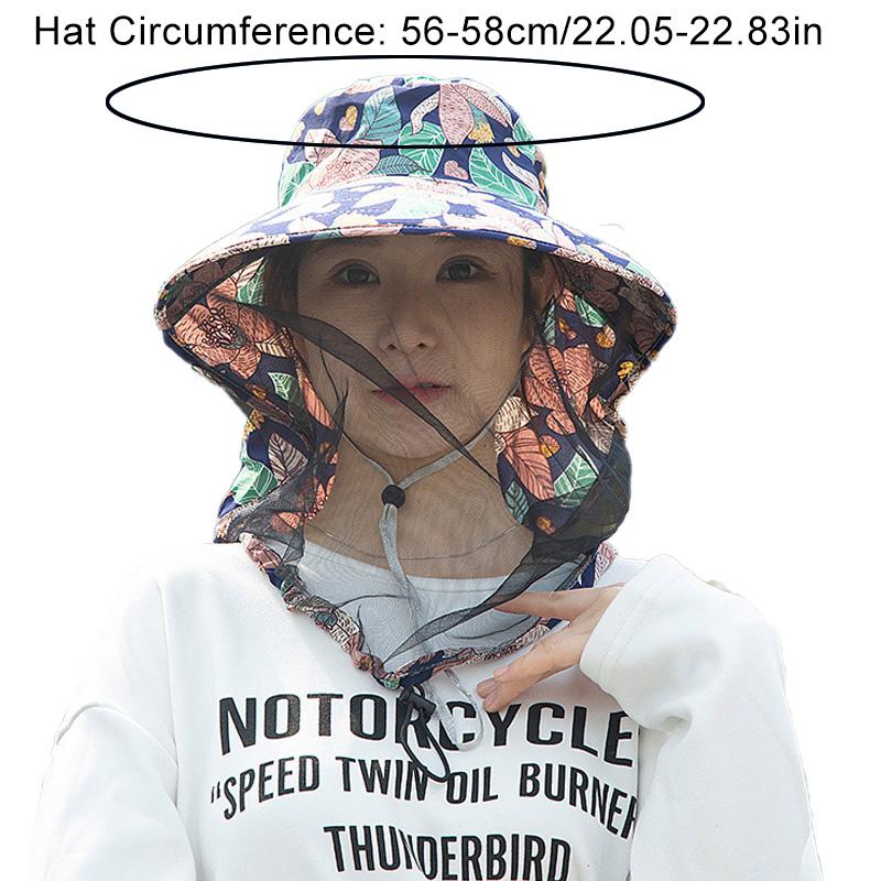 Женские многофункциональные дышащие козырьки для защиты от солнца, кепки, кепки из полиэстера, сетка от насекомых и комаров, лето, 6 стилей