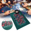 Двусторонний коврик для покера Блэкджека и Техасского Холдема Доступный коврик для стола Дайс и Рулетки Столешница Зеленая Тканевая Матовая