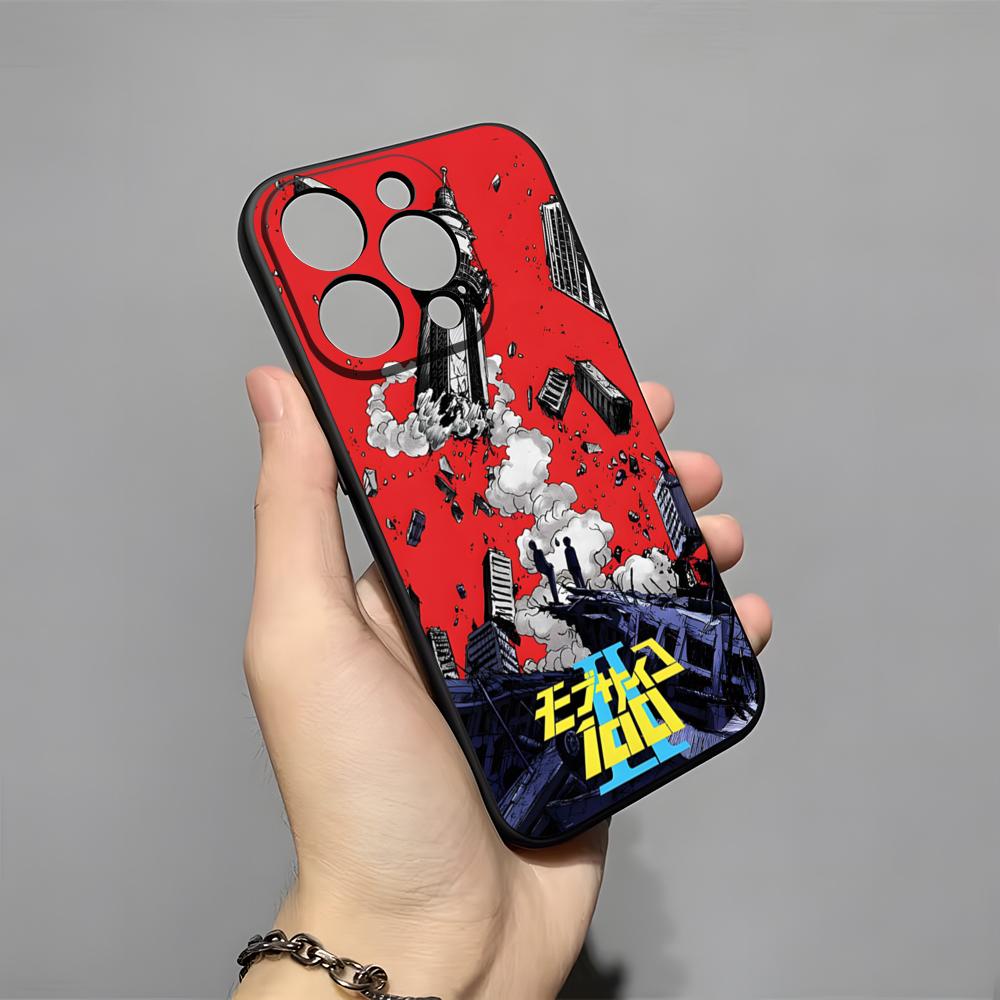 Чехол для телефона с персонажами аниме Психо 100 Для IPhone 17 Pro Max 16 15 14 Pro Max 13 11 X Xs Xr 8 7Plus Силиконовый чехол