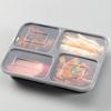 Disposable 4-Compartment Meal Prep Containers