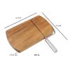 Acacia Wood Cheese Slicer Cheese and Ham Cutter Kitchen Tools Fruit Cutting Stainless Steel Cutter Wooden Base