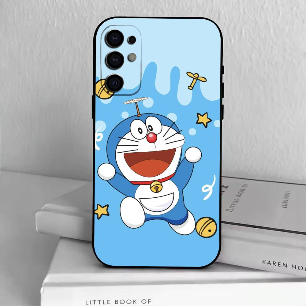 Cat Do rae mon Phone Case For Samsung S25,S24,S21,S22,S23,S30,Ultra,S20,Plus,Fe,Soft Silicone Black Cover