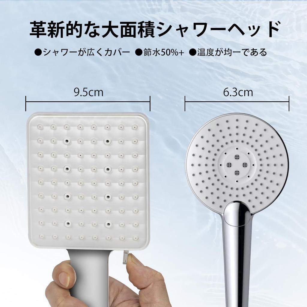 BQKOZFIN Shower Head Levels Micro Bubble Ultra Fine Bubble Mist Shower Water Saving Pressure Increase Cleaning Ultra Fine Water Flow Adapter Included