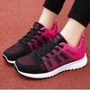 Women Casual Shoes Breathable Lace Up Walking Mesh Flat Shoes Women Tennis Pink Black White Sneakers