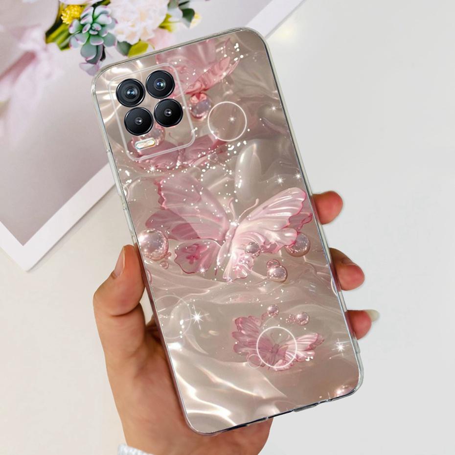 Чехол для Realme 8 4G / Realme 8 Pro / Realme 8 5G Красивые Чехлы для Телефона с Принтом Для Realme8 8Pro Мягкий Силиконовый ТПУ Задняя Крышка