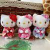 Плюшевая игрушка Sanrio Hello Kitty в кимоно, с подставкой, для детей и коллекционеров