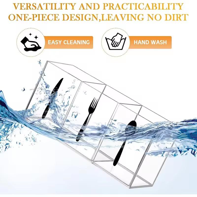 Кухонный органайзер для столовых приборов с тремя сетками, многофункциональная подставка для столовых приборов, стойка для хранения ножей, держатель для ножей, органайзер для столовых приборов, кухонное хранение