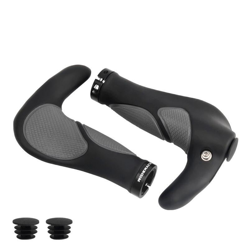 Велосипедные ручки TPR резиновые интегрированные алюминиевые сплавы одинарная блокировка велосипедного руля противоскользящие амортизационные велосипедные ручки