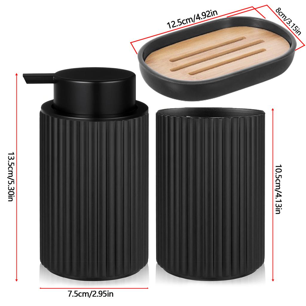 Дозатор для пенящегося мыла, контейнеры для хранения мыла и зубных щеток, декор для ванной комнаты в фермерском стиле, набор дозаторов для пенящегося мыла