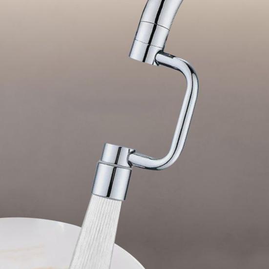 1/2Pcs Faucet Mechanical Arm with Gentle Face Wash Dual Water Jet Mode Rotable Bubbler
