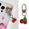 Yoqimli Olchalar Marjonli Kalit Zanjiri Sumka Charm Ko'zni Qamashtiruvchi Meva Olchalar Kalit Zanjiri Akril Marjon Telefon Charm Sumka Aksessuari