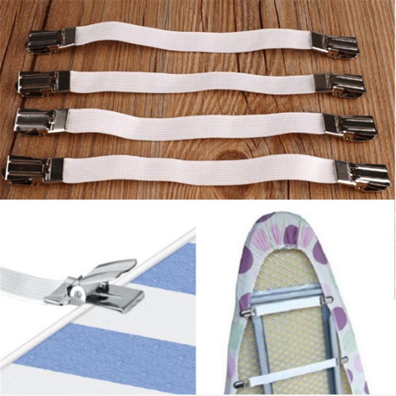 4Pcs Adjustable BedSheet Clipa Grippers Belt Fastener Clip Mattress Cover Blankets Quilt Holder Textiles Organize Gadgets Home