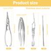 6 Pcs Stainless Steel Seafood Tool Kit With Crab Cracker And Picks Anti-rust Crab Lobster Oyster Claw Pliers Kitchen Utensil