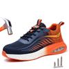Men Safety Shoes Air Cushion Anti-smash Anti-puncture Protective Work Shoes Indestructible Safety Boots Steel Toe Work Sneakers