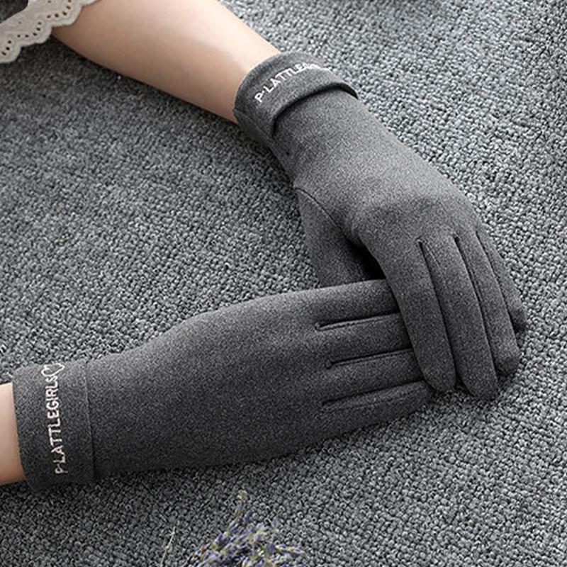 Теплые перчатки женские зимние бархатные уличные велосипедные спортивные перчатки для верховой езды утолщенные перчатки с сенсорным экраном