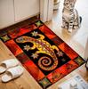 Aboriginal Art Gecko Pattern Doormat, Durable, & Machine-Washable, Suitable for Living Room, Bedroom, Office, Bathroom Carpets