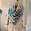 NINA SOLOR Horse Dream Silk-Wool Square Scarf