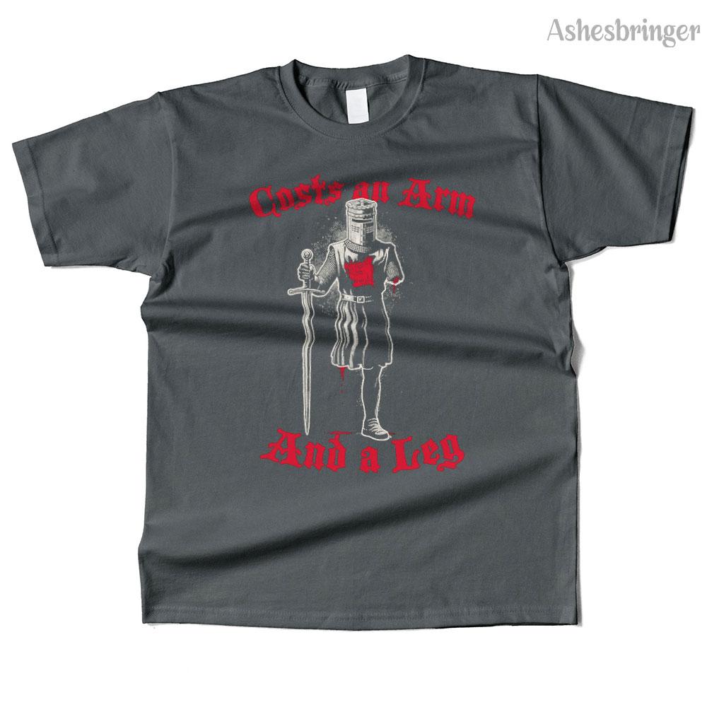 Unisexs Cotton Black Knight Debt Graphic High Quality T Shirt Street Casual Style Tee for Unisex and Women