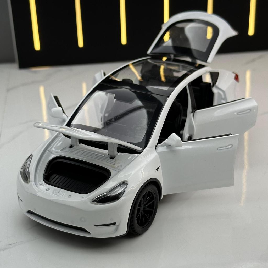Масштаб 1/32 Tesla Model Y Caravan, металлический литой под давлением сплав, игрушечная модель автомобиля, грузовики для детей, игрушки, автомобили, коллекция для хобби