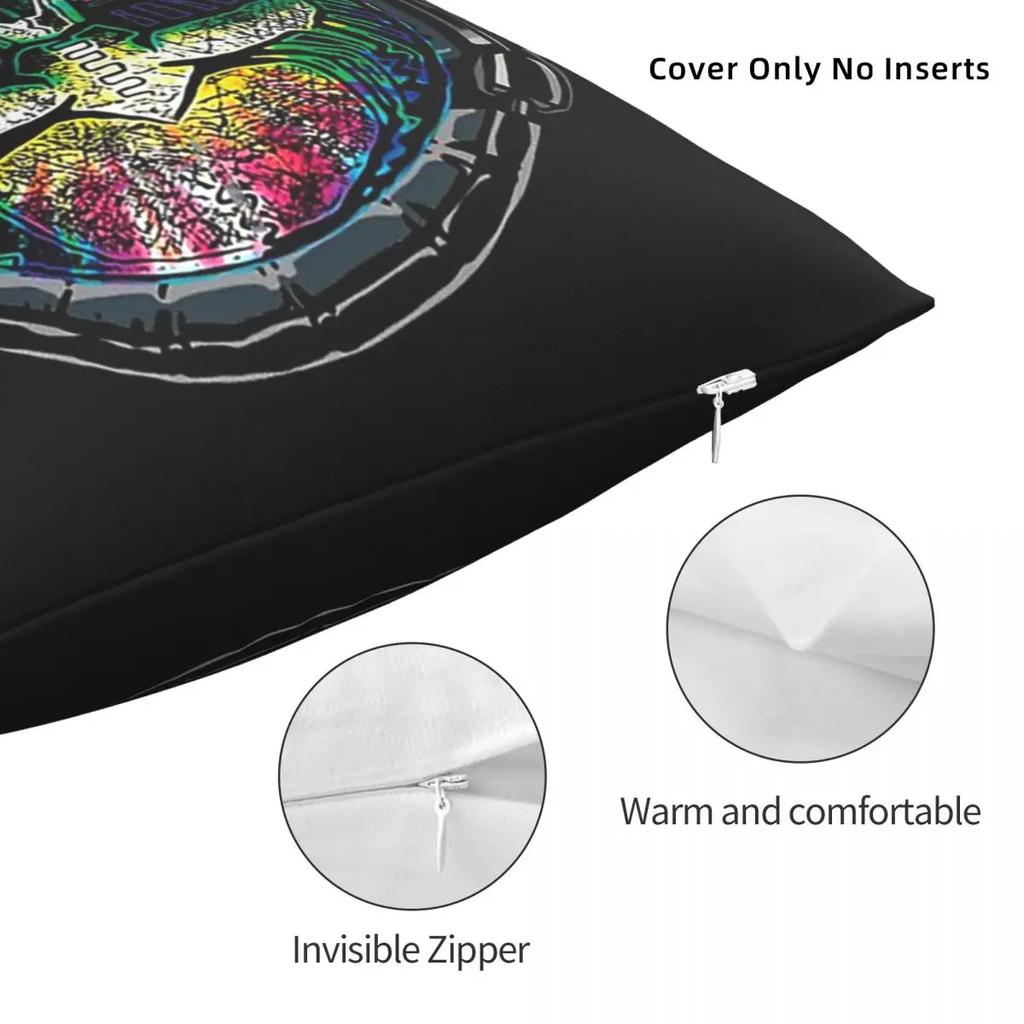 Цвет Чехол для подушки Сахарный череп Ди-джея Принт Полиэстер Наволочка Декоративная наволочка Чехол для стула Оптом ''