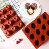 Силиконовая форма 12 ячеек, пищевая, термостойкая, антипригарная, многоразовая, декоративная, своими руками, форма для кексов, противень для выпечки кексов, принадлежности для выпечки