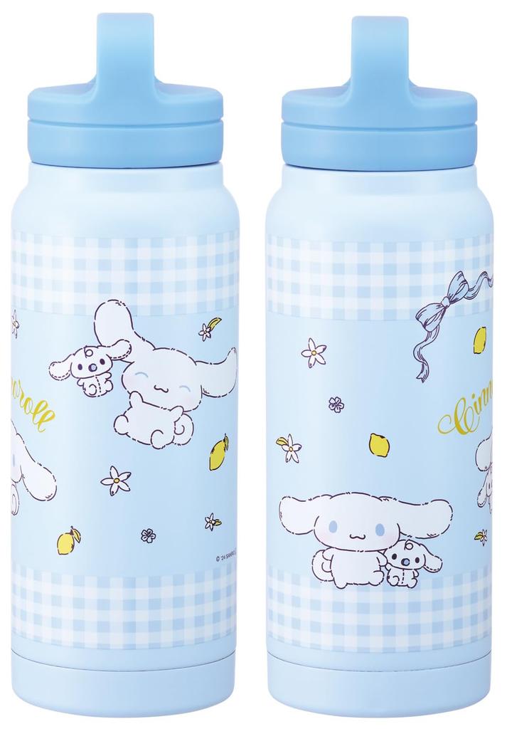 Skater Insulated Stainless Steel Mug Bottle 500ml with Screw Handle Sanrio Cinnamoroll Plush Hug STSC569509