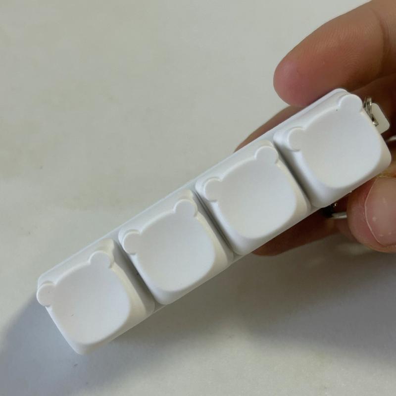 1 шт. Брелок-антистресс для пальцев для мальчиков и девочек, игровые брелоки для клавиатуры без подсветки, игрушка с 9 клавишами для взрослых, антистрессовые игрушки