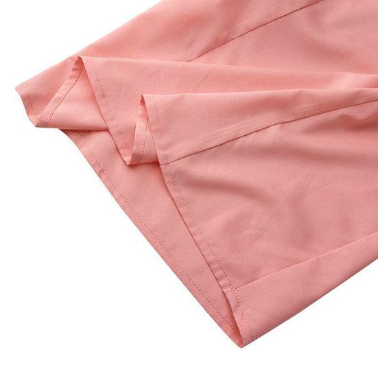 Женские брюки-юбка с широкими штанинами и застежкой-молнией с высокой талией Свободные однотонные брюки A-Big Hem с глубокой промежностью Полная длина Повседневные брюки-кюлоты для танцевальных представлений