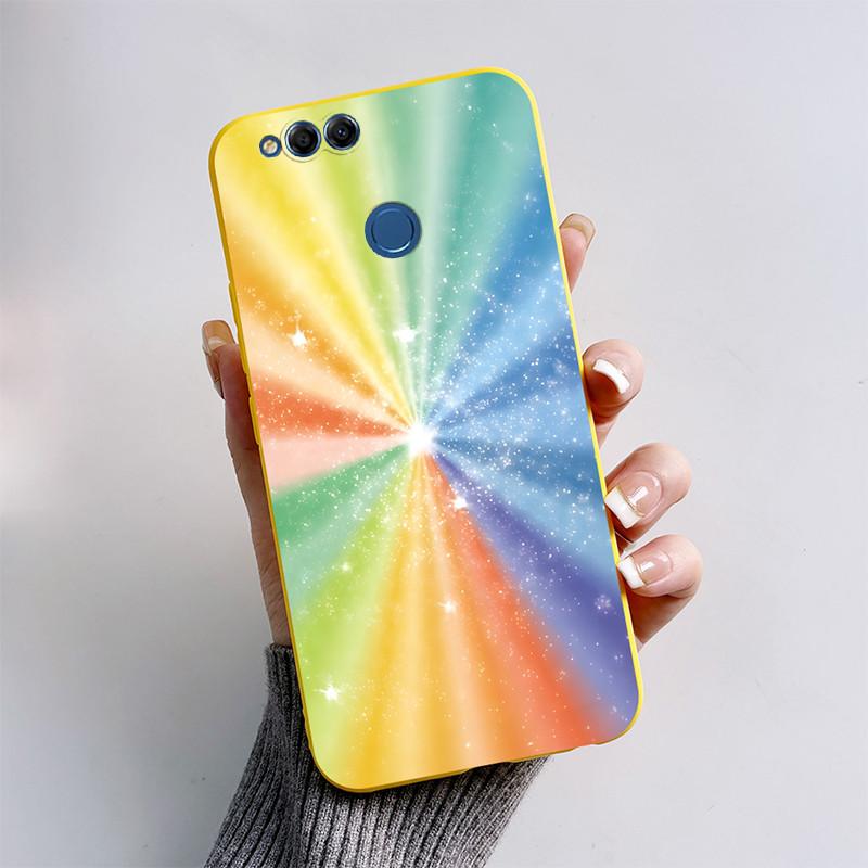 Чехол для Honor 7X Матовый чехол Honor7X 7 X Мягкий силикон Милый мультяшный чехол с кошкой Для Huawei Honor 7X BND-L21 BND-L22 BND-L24 Coque